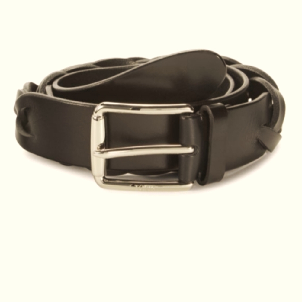 Tod's Genuine Leather Braided Belt Size 90